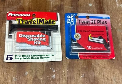 Maquinilla de afeitar Personna TravelMate, kit desechable con 10 hojas Top Care Trac II Foto 1 de 4