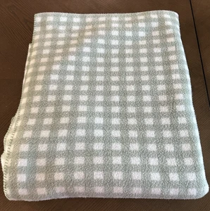 Wamsutta Queen Size grün kariert Plaid Plüsch Decke Überwurf 86” x 86” - Bild 1 von 3