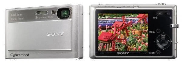 Sony Cybershot 8MP Digital Camera 3x Zoom Super Steady Shot - Silver (DSC-T20/S) - Image 1 of 1