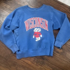 Vintage Wisconsin Badgers Madison Sweatshirt mit Rundhalsausschnitt - Bild 1 von 16