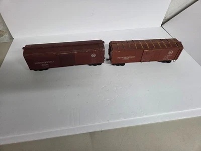 Vintage Westbrook O Gauge Pennsylvania Railroad Box Cars (2) - Wood & Metal - Image 1 of 4