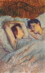 Henri Lautrec In Bed 1892 17"x 22" Archival Art Print - Picture 1 of 1