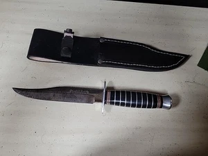 Vintage Sheriff Knife Solingen Germany Fixed Blade -#13169 With Sheath - Picture 1 of 18