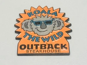Outback Steakhouse Lapel Pin Pinback Walla Koala The Wild Neon Orange Starburst - Picture 1 of 2
