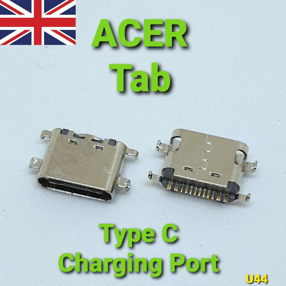 Acer ACTAB1021 Tab 10" Tipo-C Puerto de Carga DC Jack Conector Enchufe USB UK Foto 1 de 1