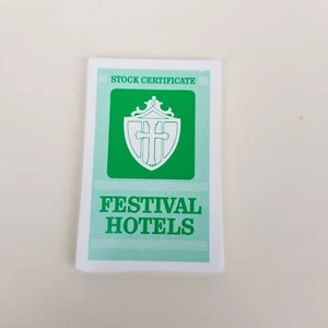 25 Festival Hotels Stock Certifcate Cards -Acquire Board Game 1995 Edition AH - Picture 1 of 7