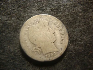 1903-S Full Date Barber Liberty Dime Nice Rims AZX - Picture 1 of 2