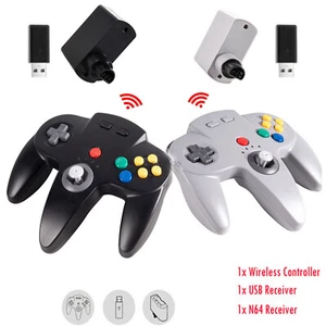 2.4GHz Kabellos N64 Controller for Nintendo 64 n64 /Switch PC Mac w/Rumble Pak - Bild 1 von 22