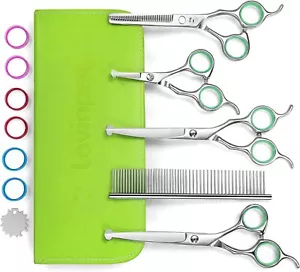 LovinPet Professional 6 in 1 Germania Kit Forbici Toelettatura Cani Acciaio Inox - Foto 1 di 8