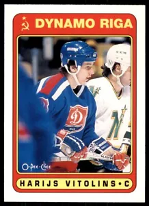1990-91 O-Pee-Chee Harijs Vitolinsh . Dinamo Riga #521 - Picture 1 of 2