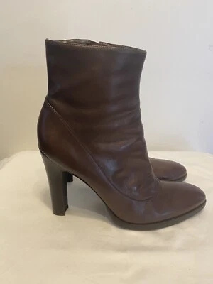 Botines de cuero marrón para mujer BCBGirls - talla 9B Foto 1 de 4