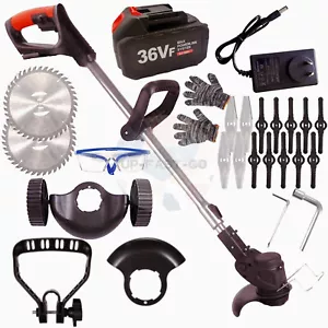 3500W Electric Weed Eater 3in1 Cordless Grass Trimmer 10000rpm with Wheel Blades - Picture 1 of 12