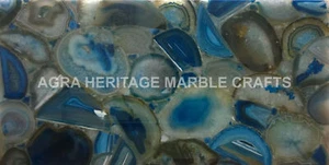Marmor-Quarzit-Onyx-Halbedelstein-Tischplatte aus Houston E215 - Bild 1 von 8