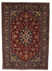 Teppich Keshan Handgeknüpft Perserteppich Orientteppich Tappeto Carpet 200x142cm - Bild 1 von 5