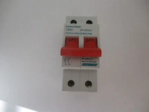 ASHLEY & ROCK SUPASAFE 100 AMP DP100DE/2 DOPPEL HAUPTSCHALTER TRENNER - Bild 1 von 1