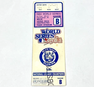1984 World Series Ticket Stub Tigers vs Padres Tiger Stadium Game 4 Trammell HRs - Picture 1 of 9
