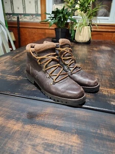 Timberland Hiking Boots Leather Alpine Mamaranick Ankle Woman's Size 7.5 Vintage - Picture 1 of 5