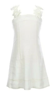 GB Girl's Big Girl's Social Floral Applique Shoulder Shift Dress-Size-12 or 16 - Picture 1 of 3