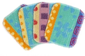Reusable Dish Scrubber Sponge Set Nonscratch Scouring Pads & Scrubbing Cloths Ma - Picture 1 of 8