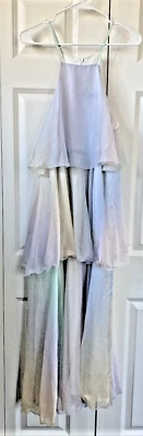 Maxi Vestido Anthropologie OPT Elena Pastel Arco Iris En Niveles Talla M Foto 1 de 4