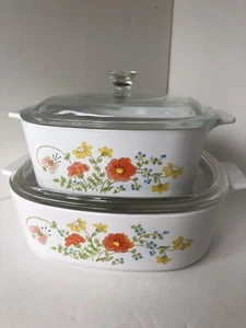 Vintage Corning Ware Wildflower Pattern 1977-1985 - Picture 1 of 6