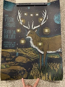 The Postal Service/ Death Cab For Cutie Hatch Show Print Nashville, TN 4/29/24 - Picture 1 of 1
