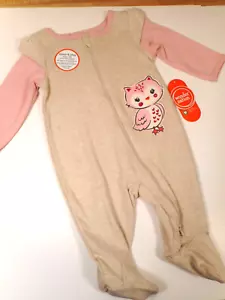 Pigiama per bambine pigiama pigiama a piedi 1 pezzo cotone gufo pigiama neonato - Foto 1 di 4