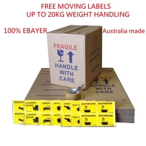 25 X Book N Wine MOVING BOXES + PACKING MATERIALS CARDBOARD REMOVALIST PACKAGE - Picture 1 of 10