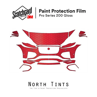 Jaguar F-Pace R-Dynamic 2021-2026 3M PRO Película de Protección de Pintura Sujetador Transparente Kit PPF Foto 1 de 4