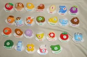 Vtech ABC Alphabet Food Fun Refrigerator Magnets COMPLETE A-Z - Picture 1 of 5