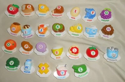 Vtech ABC Alphabet Food Fun Refrigerator Magnets COMPLETE A-Z - Image 1 of 4