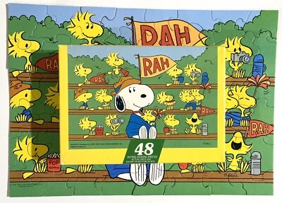 Vintage Springbok Snoopy Jigsaw Puzzle Go Team 48 Pieces Complete - Image 1 of 4