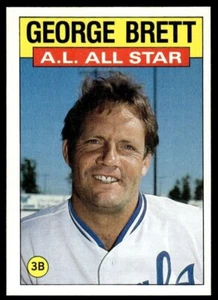 1986 Topps George Brett All Star Kansas City Royals MLB baseball card #714 - Picture 1 of 2