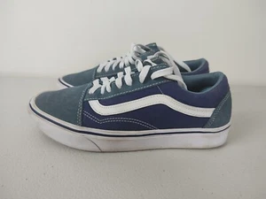 Vans Old Skool Street Style Sneakers Blue/Denim Colour Unisex Mens 7 Womens 8.5 - Picture 1 of 7