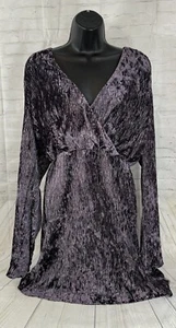 Glam Women Fit N Flare Velvet Dress Whismy Goth Goblin Core L Festival Fairy - Picture 1 of 8
