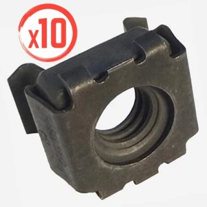 131-883 (confezione da 10) Dadi a gabbia nuda in metallo International Farmall 5/16" X 18 NC - Foto 1 di 2