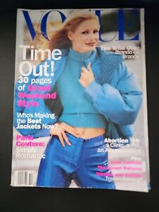 Vogue Magazine October 1994 Kristy Hume  Paris Couture Marlin Brando No label