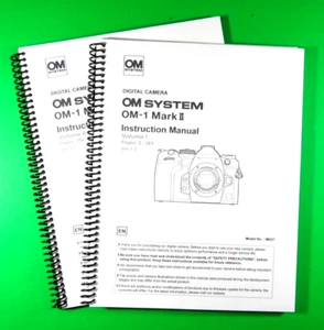 Owners Manual for OM System OM-1 Mark II Camera, 570 Pages With Clear Covers - Picture 1 of 3