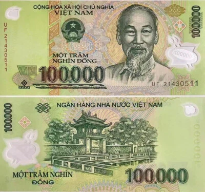 2004-2023 Vietnam 100000 Dong POLYMER P-122 NEW UNC Banknote - Image 1 of 2