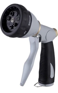 Spray Trigger Garden Hose Nozzle, Metal, 7 Patterns - Picture 1 of 2