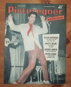 PICTUREGOER 28TH MAR 1959 CLIFF RICHARD FRONT COVER - Picture 1 of 9