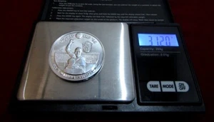 TURKS & CAICOS - 20 CROWNS - PLATA 999 - (1 OZ.) - KM# 99 - PELE-ORIGINAL - BU. - Foto 1 di 2