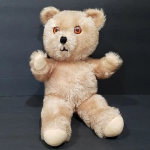 Mary Meyer Teddybär Stofftier hellbraun mit braunen Augen Vintage Plüschtier Stuffy - Bild 1 von 8
