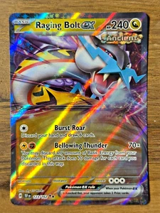 Pokemon TCG Scarlet & Violet Temporal Forces Raging Bolt ex 123/162 Double Rare - Picture 1 of 1