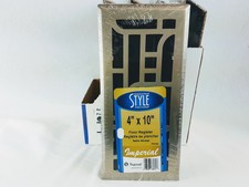 Imperial RG3286 Floor Register 4X10", Satin Nickel