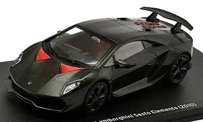 Lamborghini Sesto Elemento 2010 Black 1:43 Die-cast Model Case & Stand Altaya - Image 1 of 4