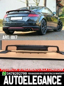 DIFFUSORE ADATTO PER AUDI TT FV 8S 2015-2018 SLINE LOOK ABT GREZZO - Imagen 1 de 8