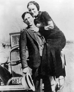 Bonnie And Clyde Vintage 8x10 Reprint Of Old Photo - Picture 1 of 1