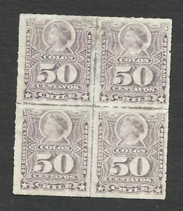 CHILE, MI # 21 a, BLOCK OF 4, MH - MNH - Picture 1 of 1