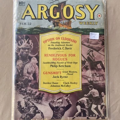 ARGOSY Weekly 1941 February 22 Pulp Magazine RENDEZVOUS FOR ROGUES - Image 1 of 4